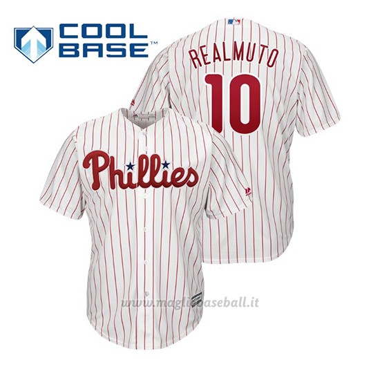 Maglia Baseball Uomo Philadelphia Phillies J.t. Realmuto Cool Base Majestic 1ªBianco
